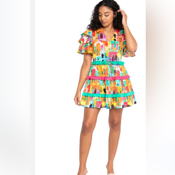 NWT Alden Adair Sabrina Dress in Casablanca med - Picture 2 of 6